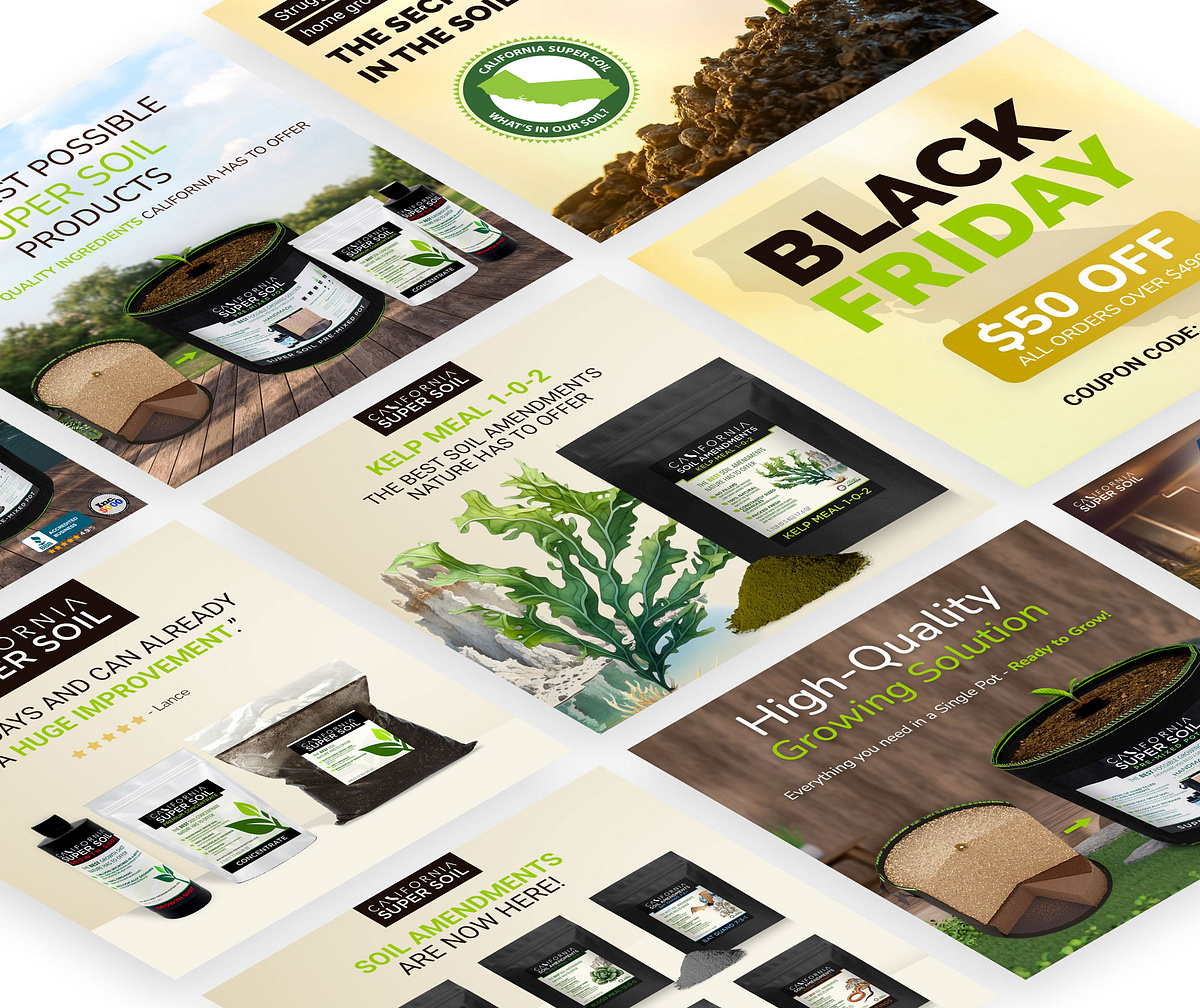 CaliSuperSoil graphic design