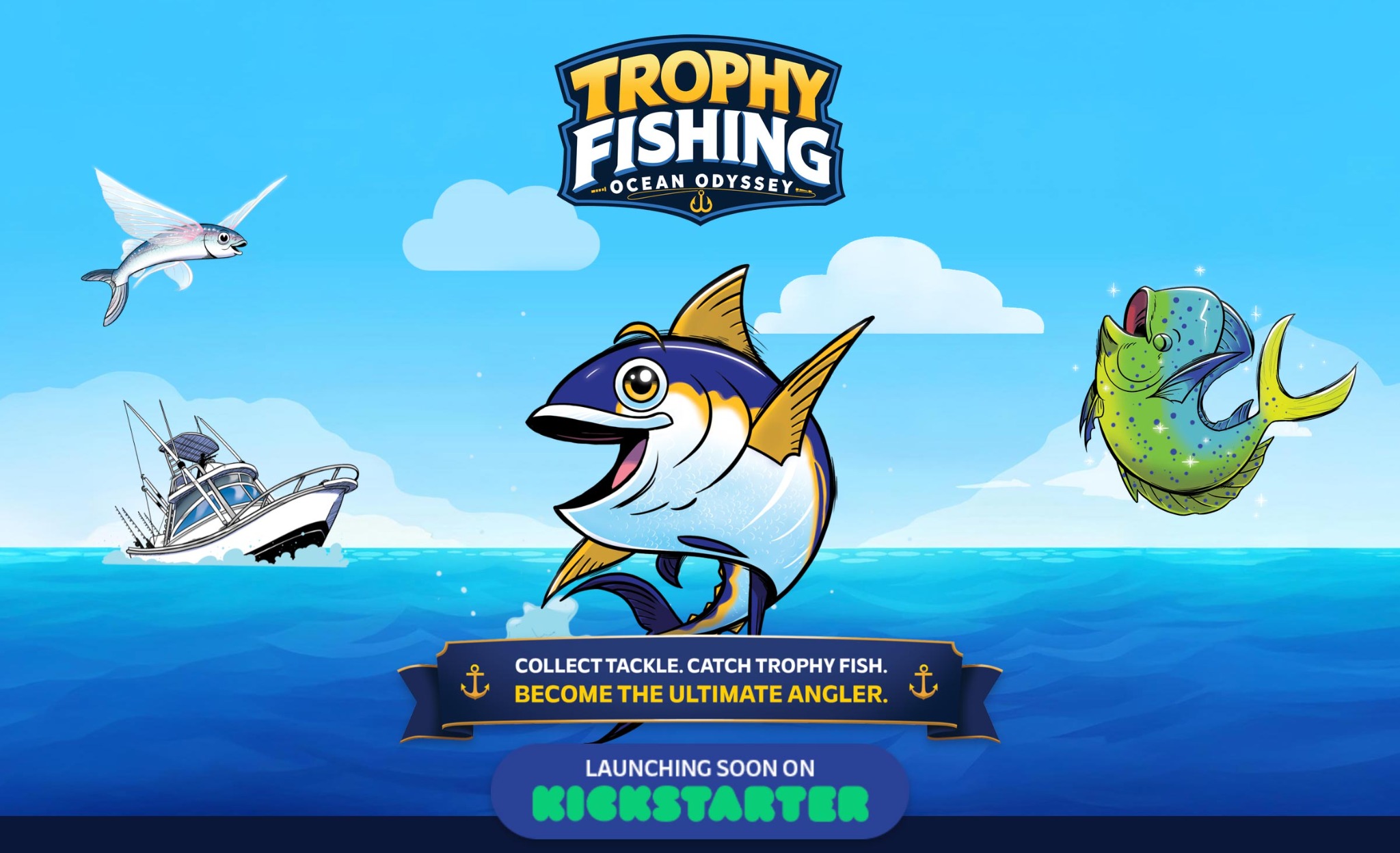 Trophy Fishing Ocean Odyssey homepage artwork